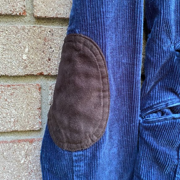 AMERICAN EAGLE OUTFITTERS Blue Corduroy Elbow Patch Shacket Blazer Size S - Picture 7 of 10
